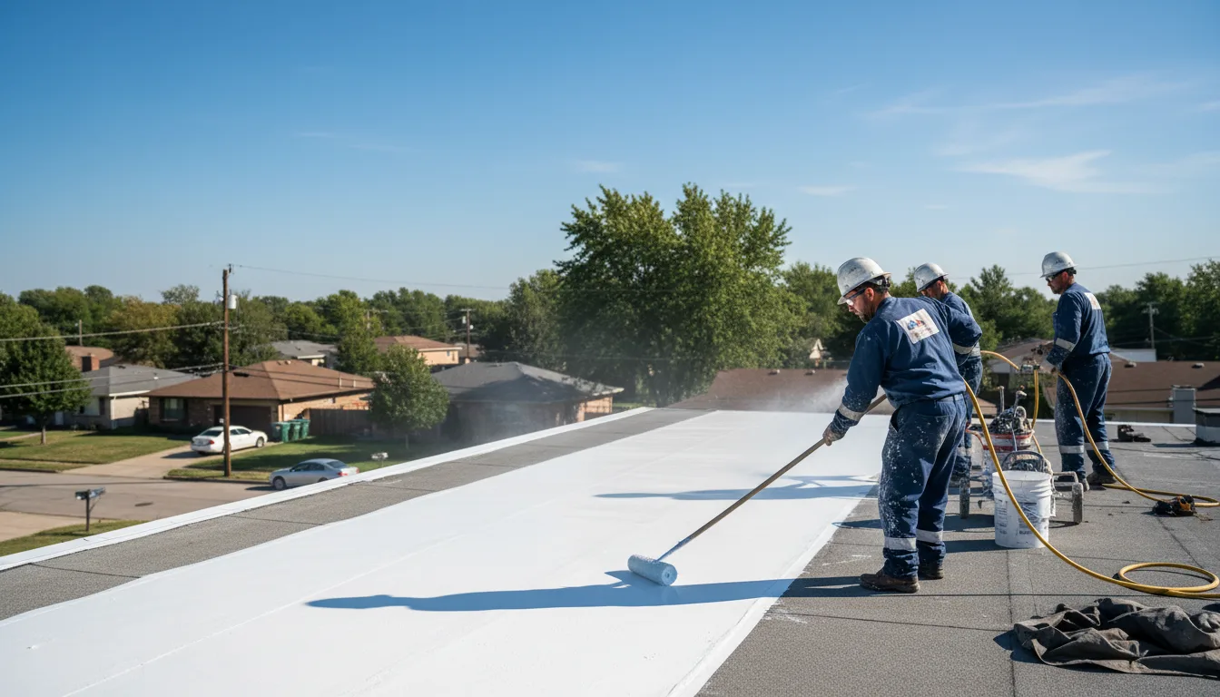 Commercial roof coating in Coppell, TX near me